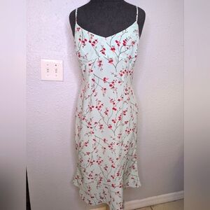 Vintage 90s Cherry Blossom Slip Dress